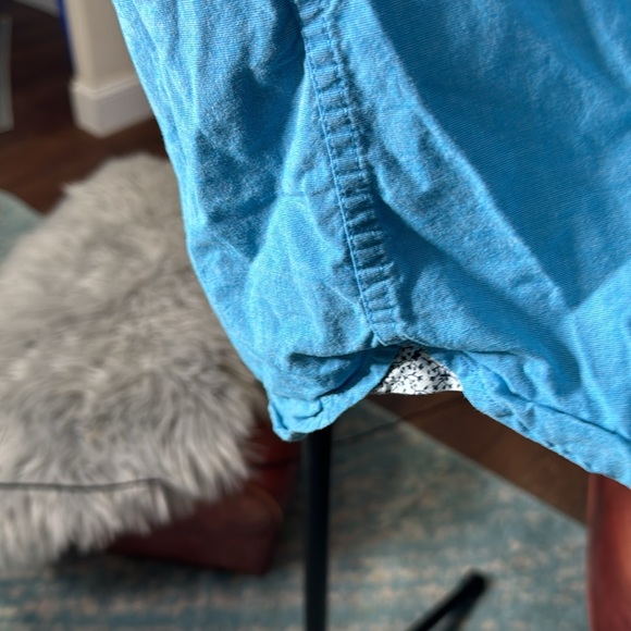 Denim and Flower Bright Blue casual button down - Picture 3 of 4